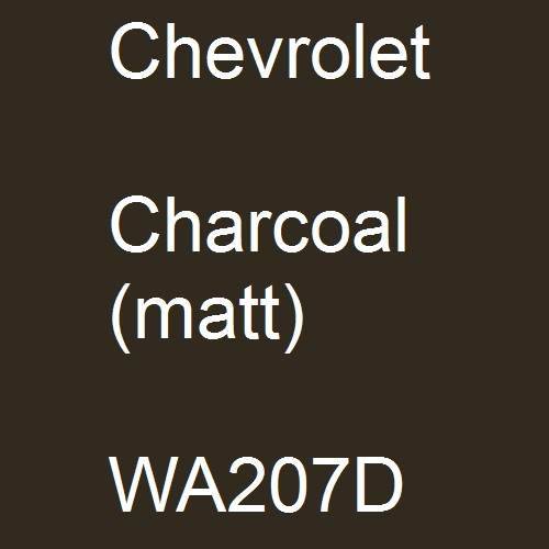 Chevrolet, Charcoal (matt), WA207D.